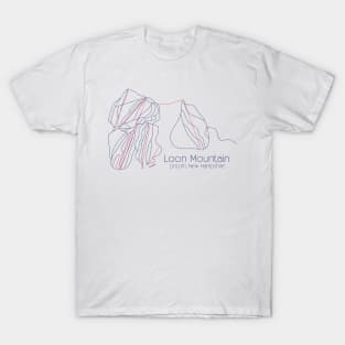 Loon Mountain Trail Map T-Shirt